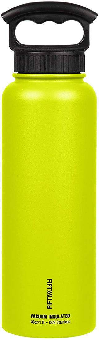 FIFTY/FIFTY 40oz Sport Double-Wall Vacuum-Insulated Bottle - Lime Green product image 4