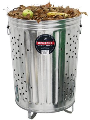 Behrens Manufacturing RB20 Steel Rubbish Burner and Composter, 25.5-Inch, 20 Gallon, Pack of 6
