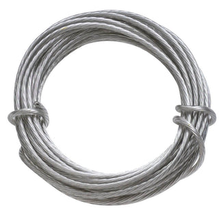 HangZ 70040 43lb #5 500ft Gallery Wire Stainless Steel Plastic-Coated