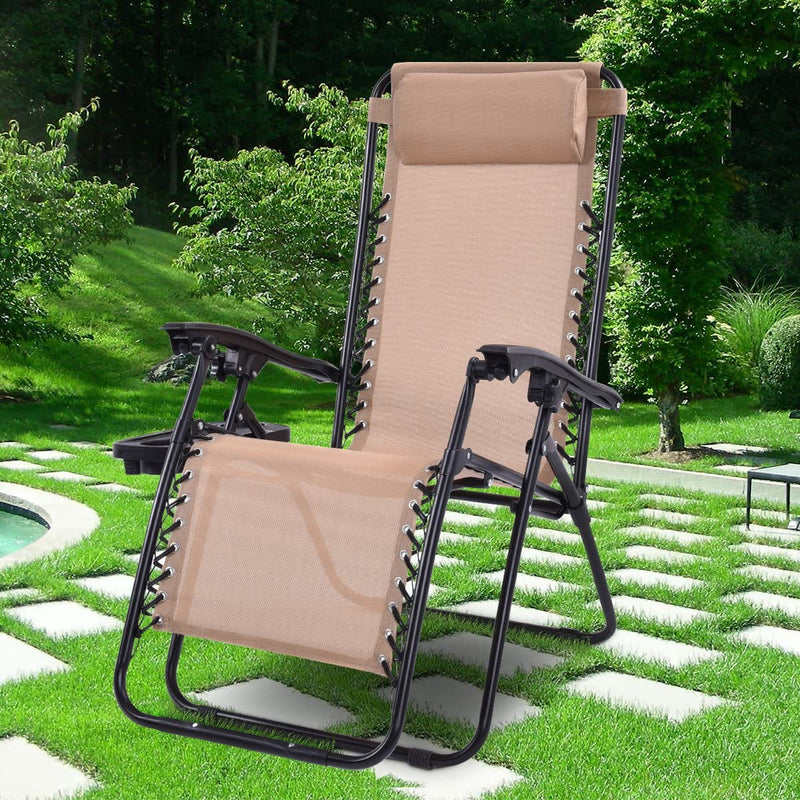 Reclining Lounge Chair w/ Utility Tray