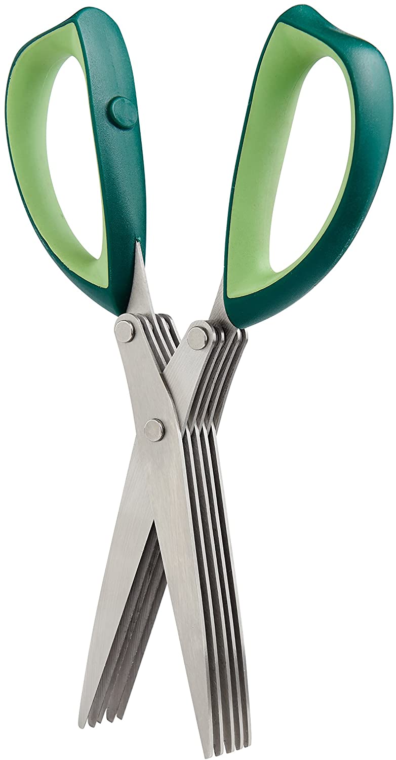 Cutlery-Pro 5-Blade Herb Scissors and Kitchen Shears, Stainless Steel Blades
