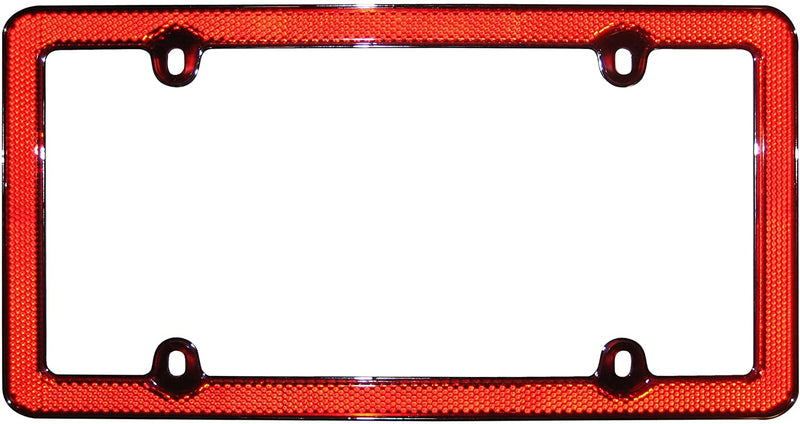 Cruiser Accessories Red Reflector II, Red/Chrome