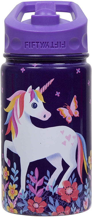 FIFTY/FIFTY 12oz Kids Bottle with Straw Cap - Unicorn Print Bottle W/Straw Cap product image 3