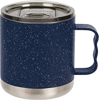 FIFTY/FIFTY 15oz Insulated Camp Mug with Slide Lid - Navy/White Speckled Camp Mug with Slide Lid