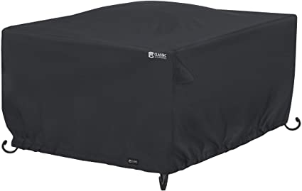 Classic Accessories Water-Resistant 42 Inch Square Fire Pit Table Cover