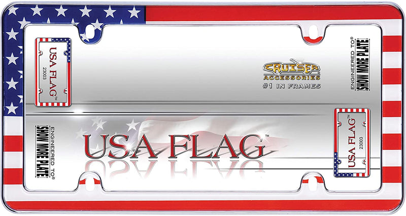 Cruiser Accessories USA Flag, Chrome