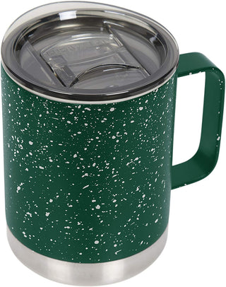 FIFTY/FIFTY 12oz Insulated Camp Mug with Slide Lid - Forest Green/White Speckled Camp Mug with Slide Lid product image 2