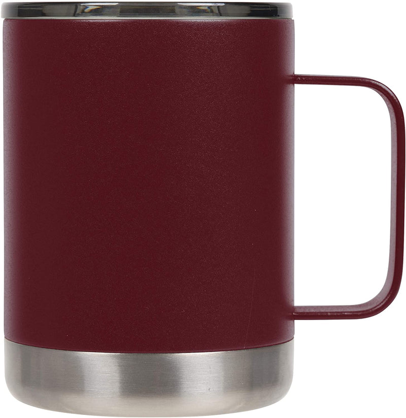 FIFTY/FIFTY 12oz - Brick Red Camp Mug with Slide Lid