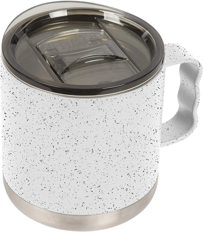 FIFTY/FIFTY 15oz - White/Slate Speckled Camp Mug with Slide Lid