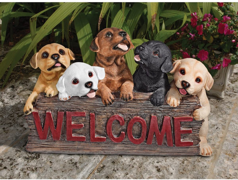 The Puppy Parade Dog Welcome Sign