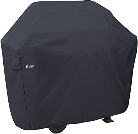 Classic Accessories Water-Resistant 58 Inch BBQ Grill Cover, Black, Medium