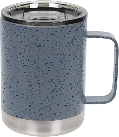 FIFTY/FIFTY 12oz - Navy/White Speckled Camp Mug with Slide Lid