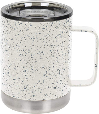 FIFTY/FIFTY 12oz Insulated Camp Mug with Slide Lid - White/Slate Speckled Camp Mug with Slide Lid