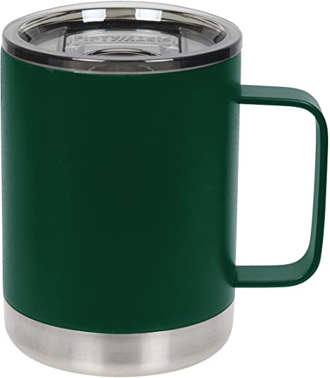 FIFTY/FIFTY 12oz - Forest Green Camp Mug with Slide Lid