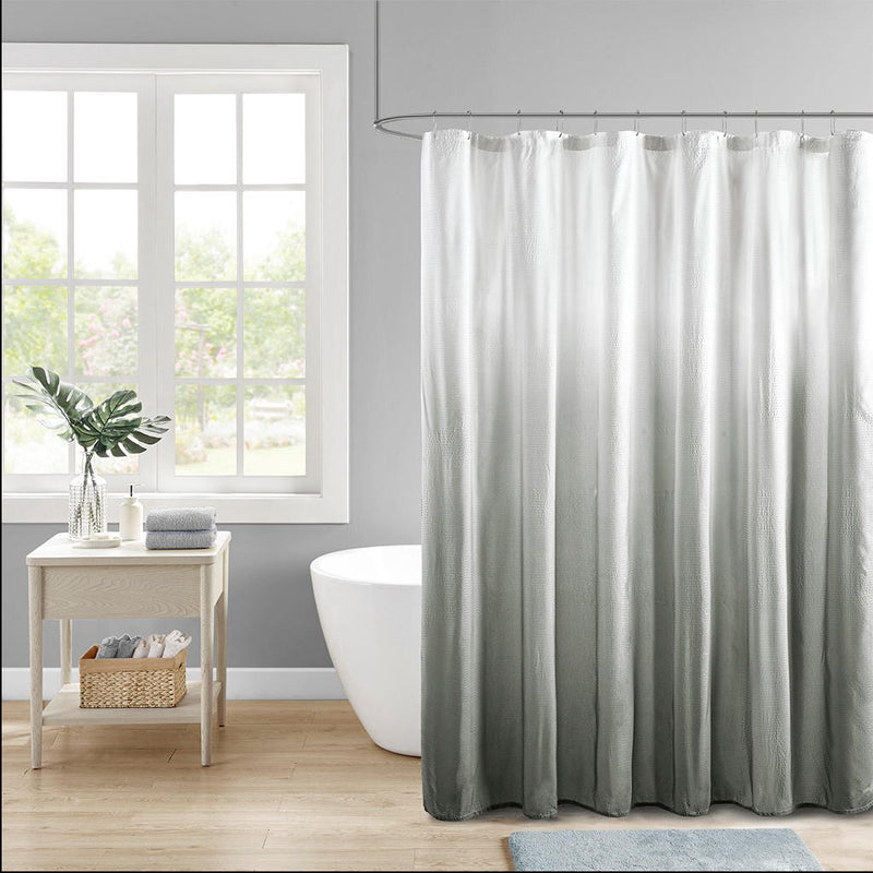 Home Outfitters Grey  Shower Curtain 72"W x 72"L, Shower Curtain for Bathrooms, Modern/Contemporary