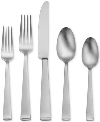 Oneida Satin Lewin 65 Piece Fine Flatware Set, Service for 12