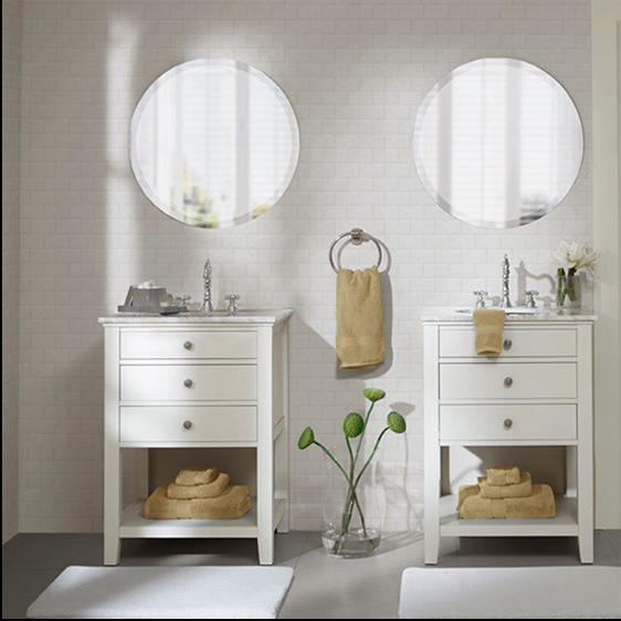 Home Outfitters Beige 100% Cotton 8 Pcs Bath Towel Set , Absorbent, Bathroom Spa Towel, Transitional