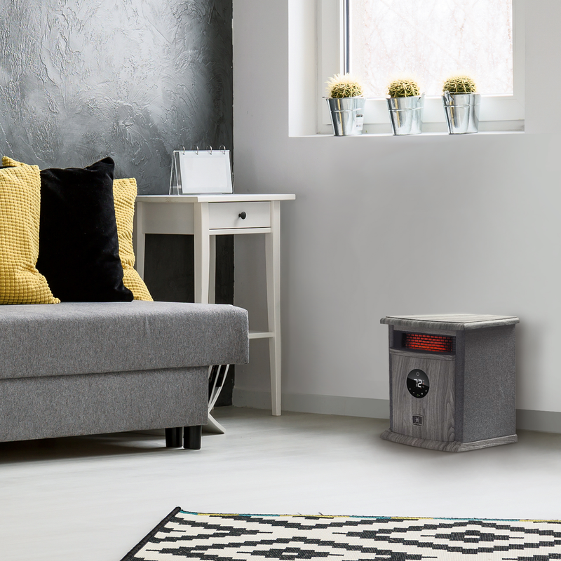 Heat Storm HS-1500-ILODG Cabinet Heater, 15" H x 13.5" W x 11" D, Gray