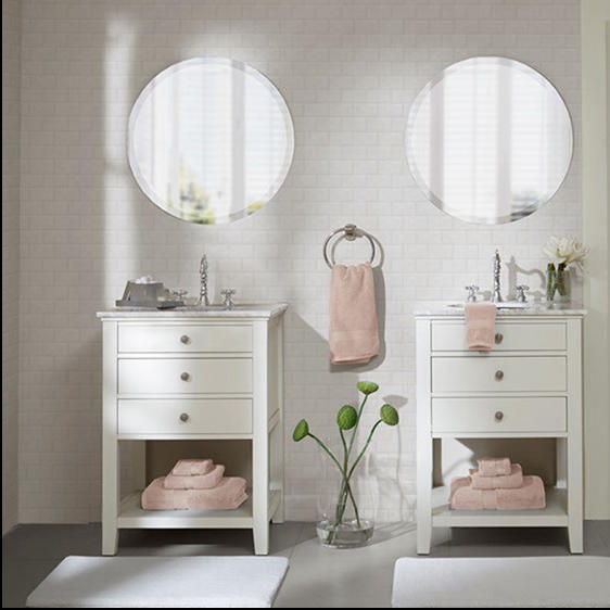 Home Outfitters Blush 100%  Cotton 8pcs Bath Towel Set , Absorbent, Bathroom Spa Towel, Luxury