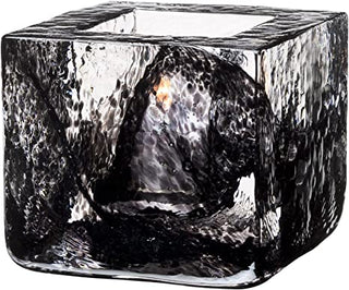 Kosta Boda Brick Votive, Black