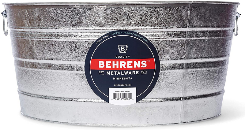 Behrens 3 17 Gallon Round Hot Dipped Steel Tub