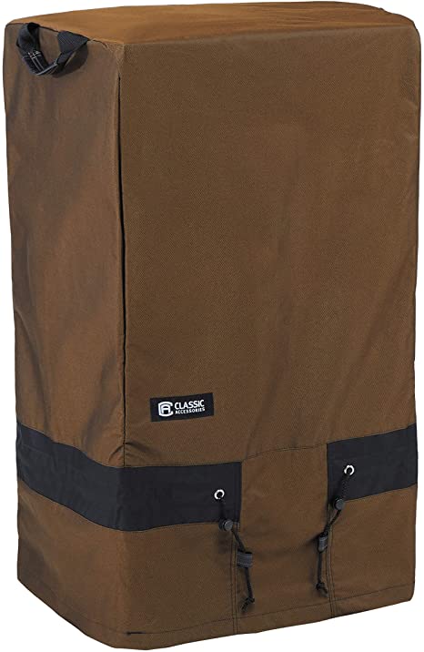 Classic Accessories Elkridge Water-Resistant 21 Inch Square Smoker Grill Cover