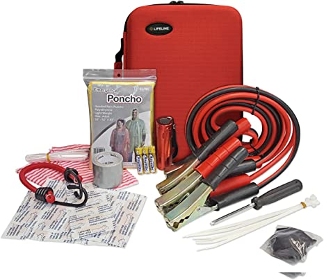 Lifeline 4312 Emergency Roadside Kit, Red