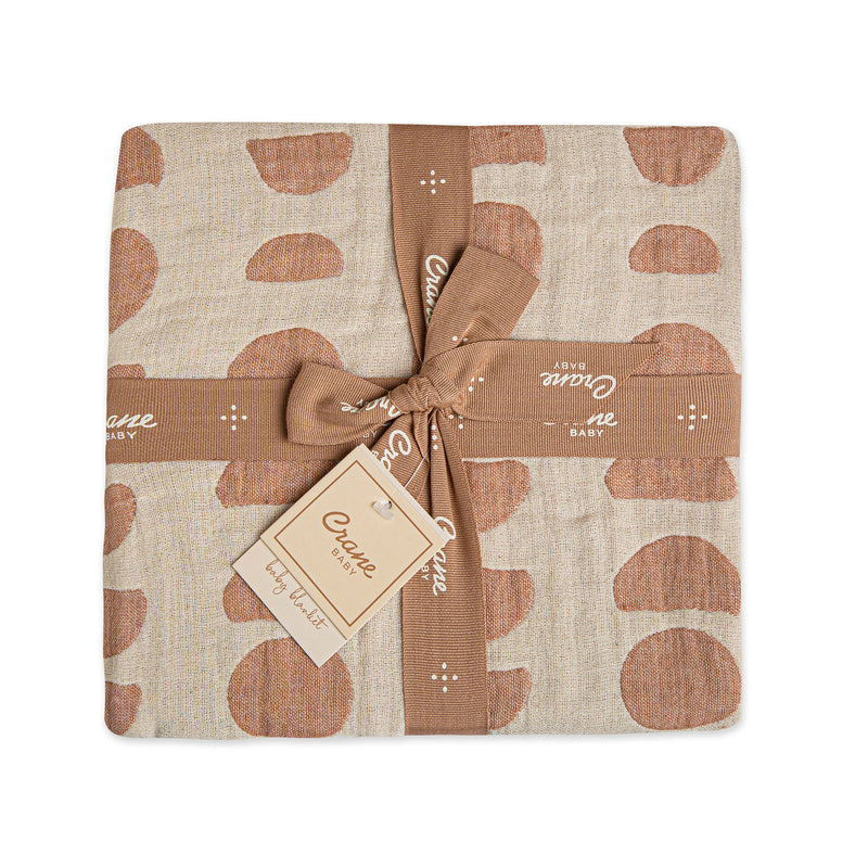 Crane Baby Jacquard Blanket Copper Moon Phase