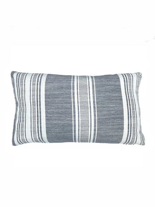 Beach Club Stripe 20x20 Indigo Outdoor Pillow
