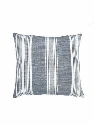 Beach Club Stripe 20x20 Indigo Outdoor Pillow