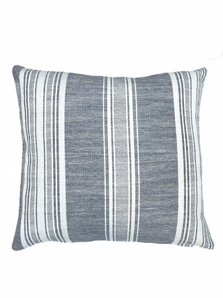 Beach Club Stripe 20x20 Indigo Outdoor Pillow