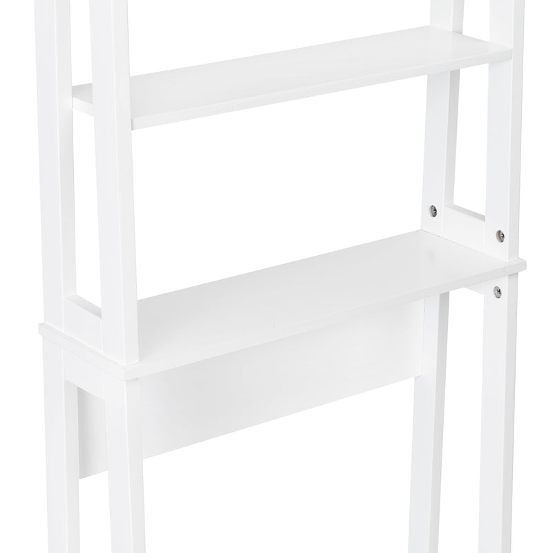 Honey-Can-Do Over-The-Toilet Bathroom Shelving Space Saver, White