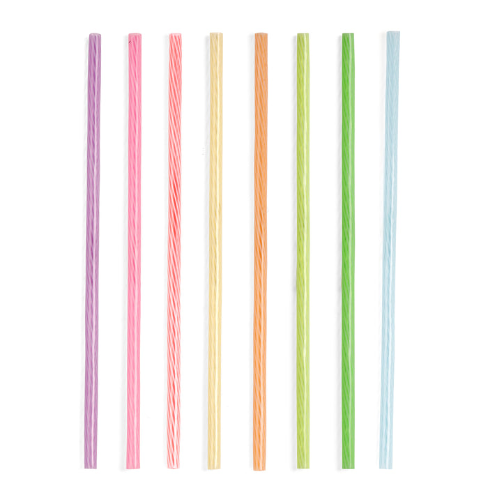 Rainbow Reusable Straws 8 Inch