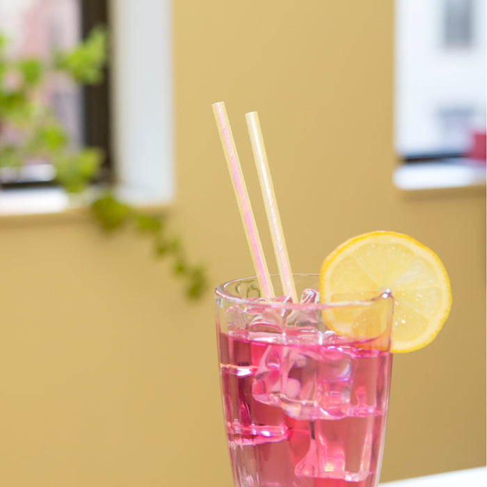 Iridescent Paper Straws