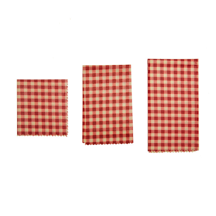 Reusable Beeswax Wraps Gingham