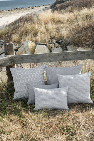Summer Flora 20x20 Grey Outdoor Pillow