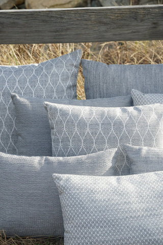 Summer Flora 20x20 Grey Outdoor Pillow