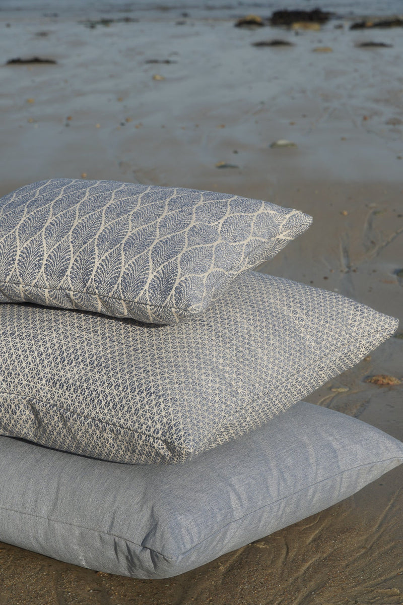 Coastal Breeze 24x24 Indigo Outdoor Pillow