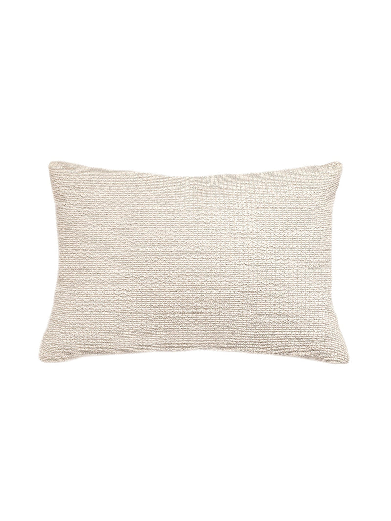 Natural Waves 24x24 Beige Outdoor Pillow