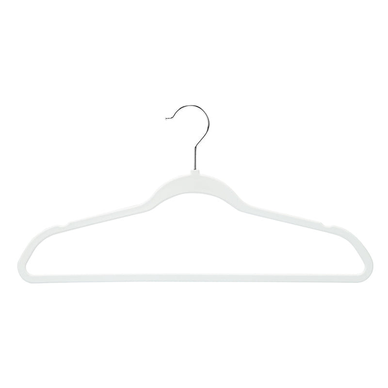Honey Can Do Rubber Space-Saving Hangers, White