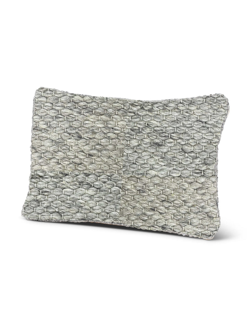 Handwoven Clean Grey Pillow 14X20