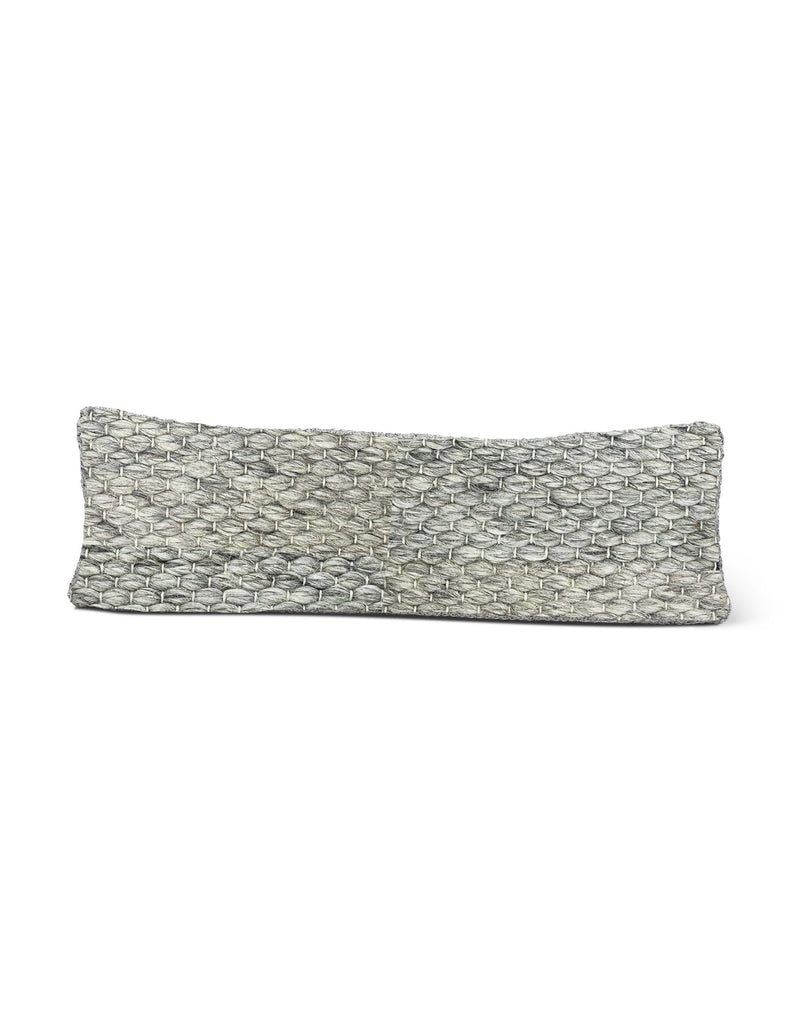 Handwoven Clean Grey Pillow 14x40