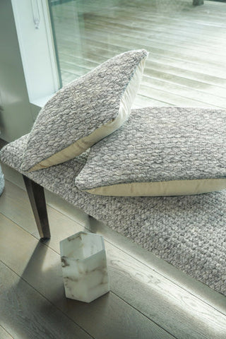 Handwoven Recycled Denim Pillow 14" x 40"