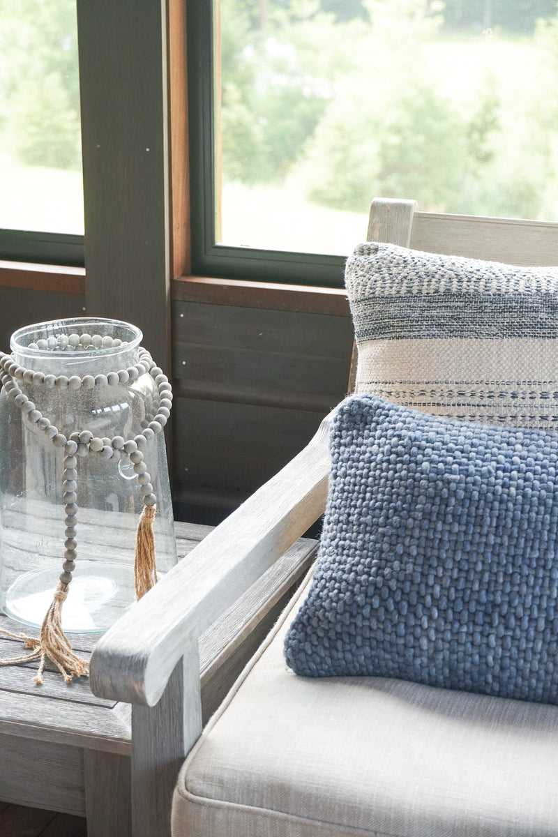 Handwoven Luxe Indigo Pillow 14X20