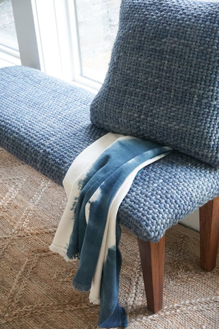 Handwoven Luxe Indigo Pillow 20X20