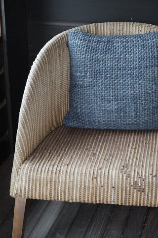 Handwoven Luxe Indigo Pillow 20X20