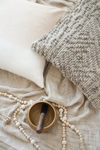Handwoven Mocha Pattern Pillow 20X20