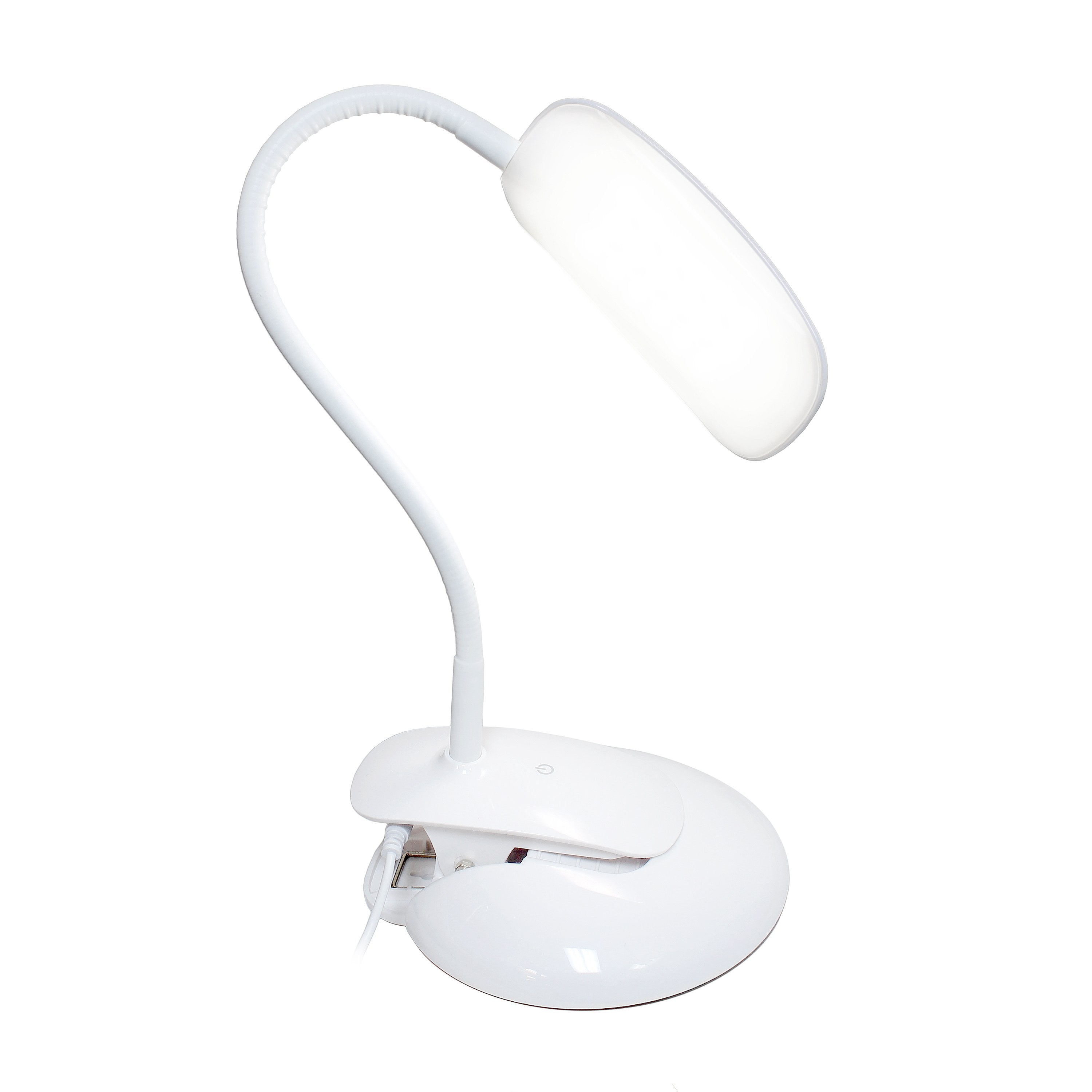 Simple Designs Flexi LED Rounded Clip Light, Gray – HomePlace