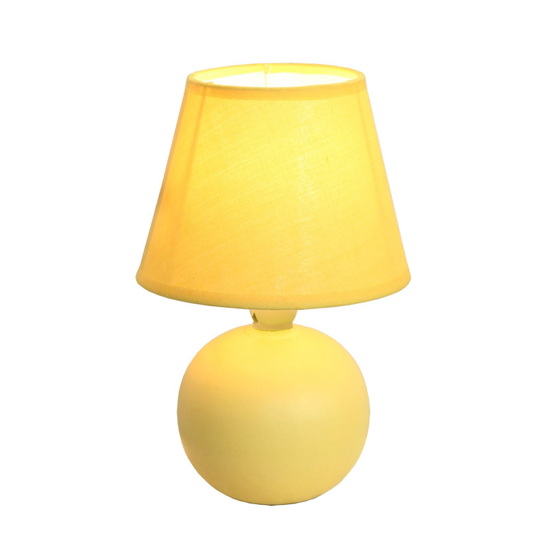 Simple Designs  Mini Ceramic Globe Table Lamp