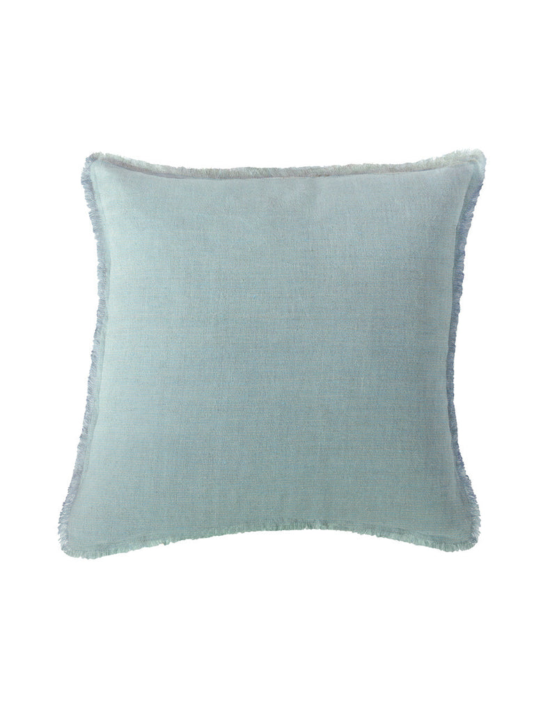Blue + Beige Cross-dye So Soft Linen Pillow